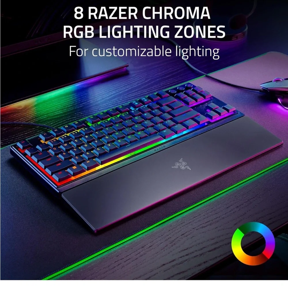 Razer Ornata V3 Tenkeyless Gaming Keyboard - Black